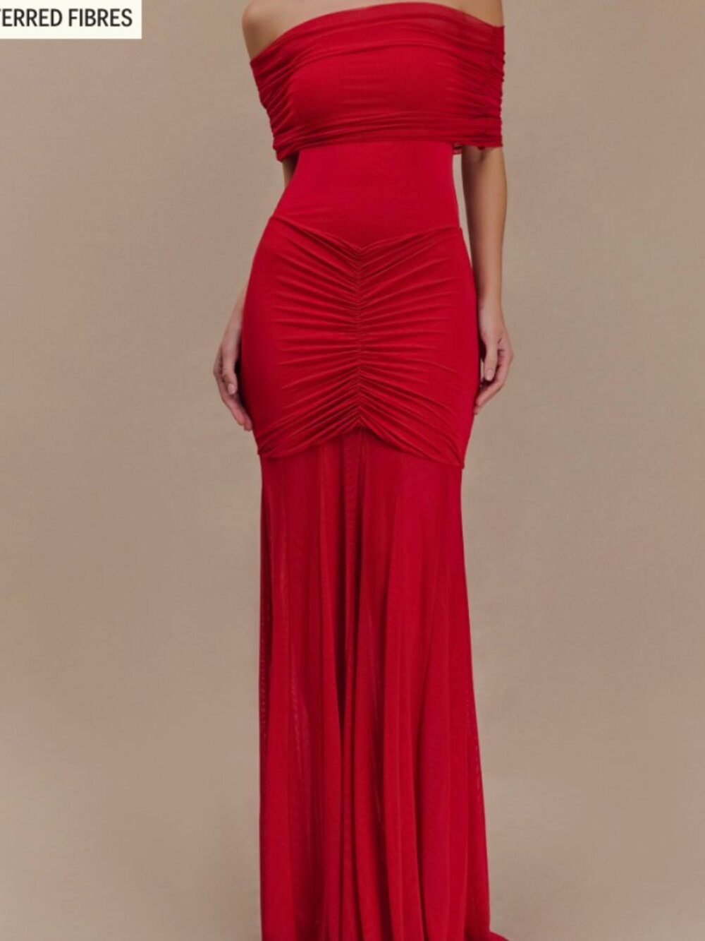 Meshki Caspian Dress in Ruby - XS